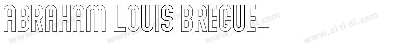 Abraham Louis Bregue字体转换